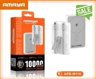 🔋Amaya MagPower 10000 APB-W110 Power Bank – Wireless Charging | 22.5W Fast Charging | 365-Day Warranty 2