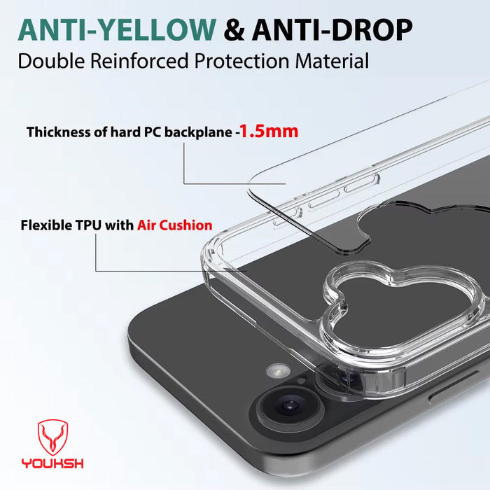 Luxury Apple iPhone 16 HD Clear Acrylic Case - Lahore Mobile Case 2