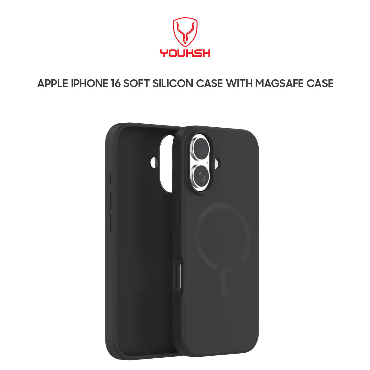 Luxury Apple iPhone 16 Soft Silicon Case with MagSafe - Lahore Mobile Case 2