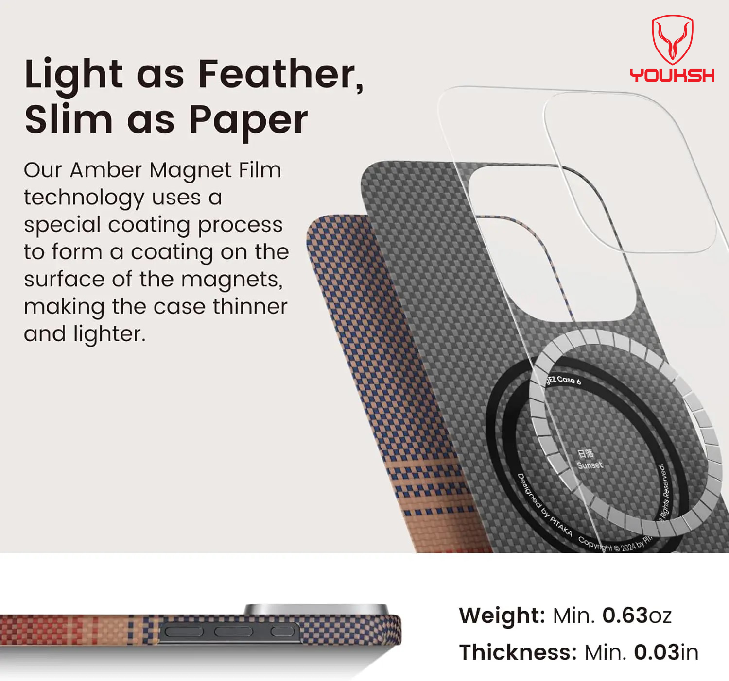 Premium Apple iPhone Carbon Military Grade Sunset Case For iPhone 16 Pro Max - Lahore Mobile Case 2