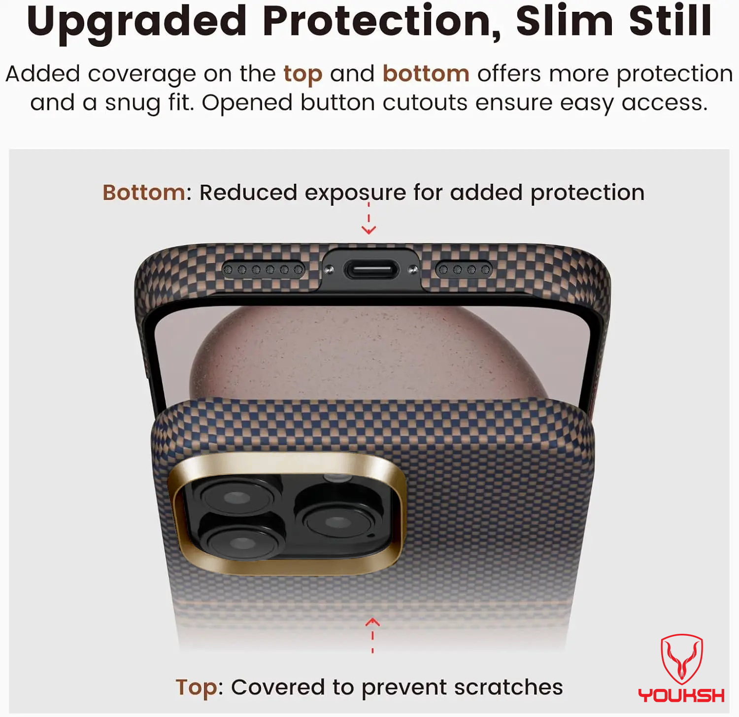 Premium Apple iPhone Carbon Military Grade Sunset Case For iPhone 16 Pro Max - Lahore Mobile Case 3