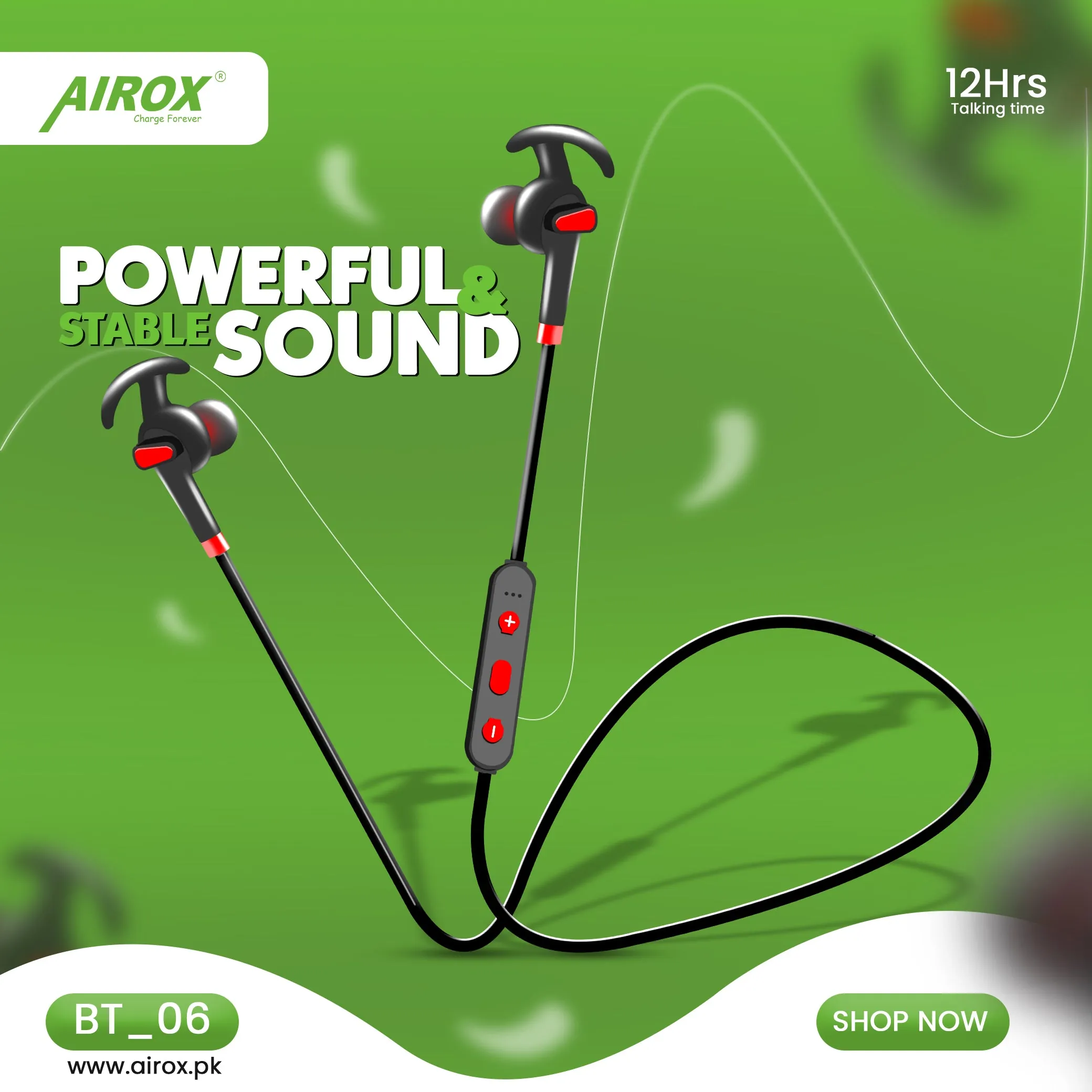 Airox BT06: High-Performance Wireless Sports Earphones for the Active Lifestyle 2