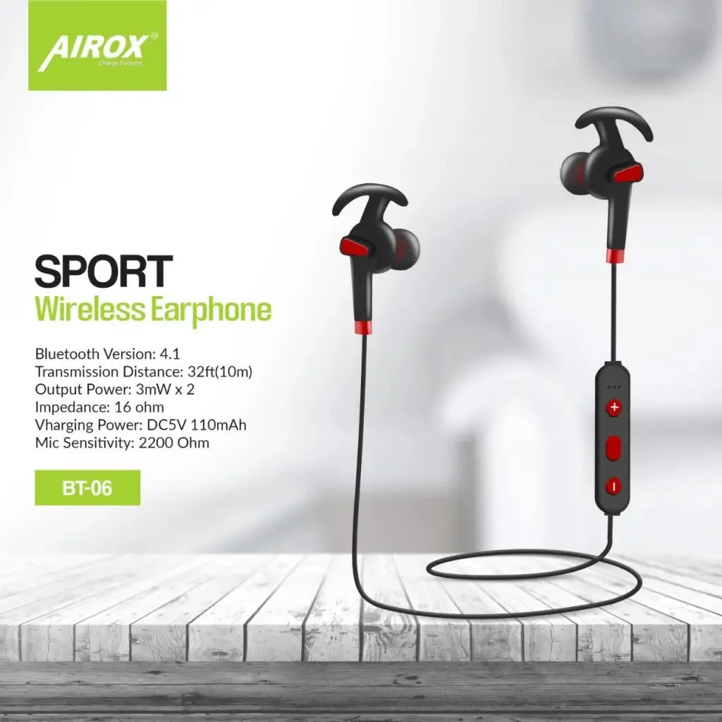 Airox BT06: High-Performance Wireless Sports Earphones for the Active Lifestyle 6