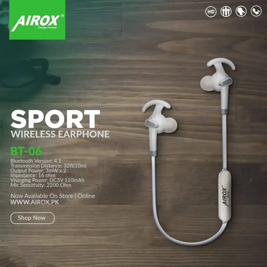 Airox BT06: High-Performance Wireless Sports Earphones for the Active Lifestyle 7