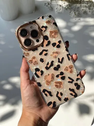 Caseit Cheetah Luxe – Glitter Leopard Back Cover for iPhone 11, 11 Pro, 11 Pro Max, 12, 12 Pro, 12 Pro Max, 13, 13 Pro, 13 Pro Max, 14, 14 Pro, 14 Pro Max, 15, 15 Pro, 15 Pro Max, 16, 16 Pro, 16 Pro Max, 17, 17 Air, 17 Pro, 17 Pro Max