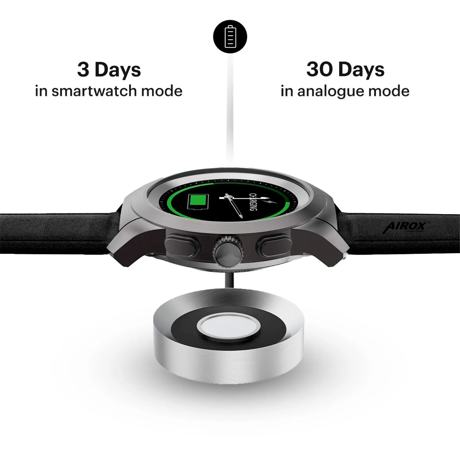 Airox Noisefit Hybrid Smartwatch: Classic Elegance Meets Modern Intelligence 4