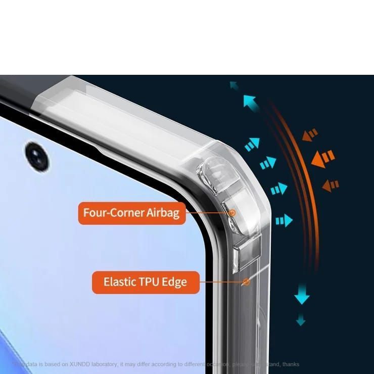 Infinix Smart 10 Plus IPAKY Luxury Shockproof Crystal Clear Non Yellowing Back Cover Case Protective Design Transparent Mobile Back Cover Black Bumper Case 4