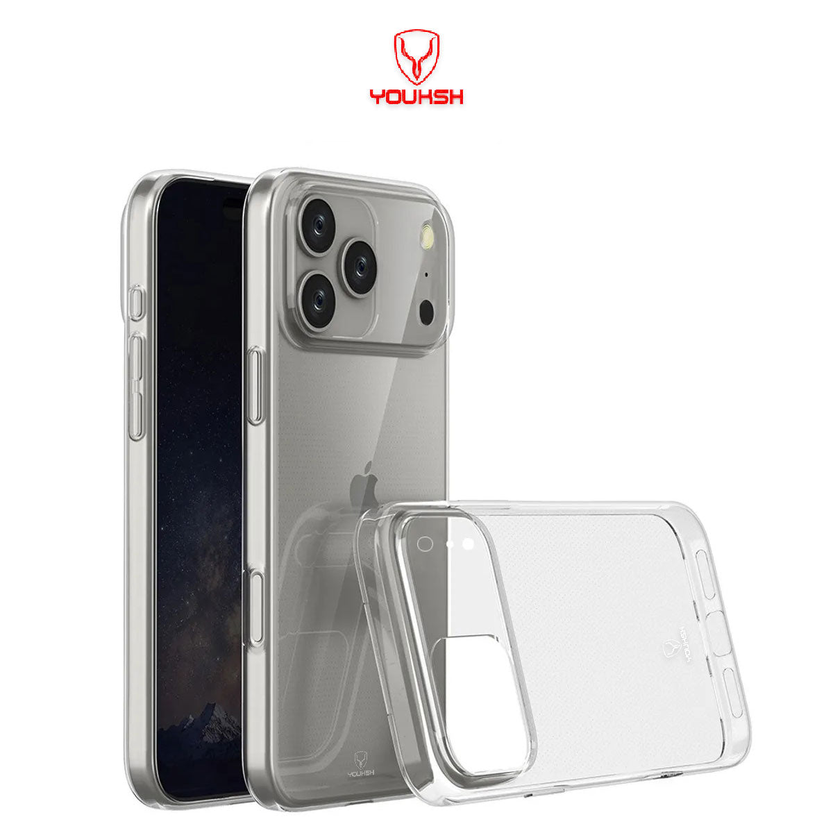 Luxury iPhone 17 pro max Transparent Case - Lahore Mobile Case 2