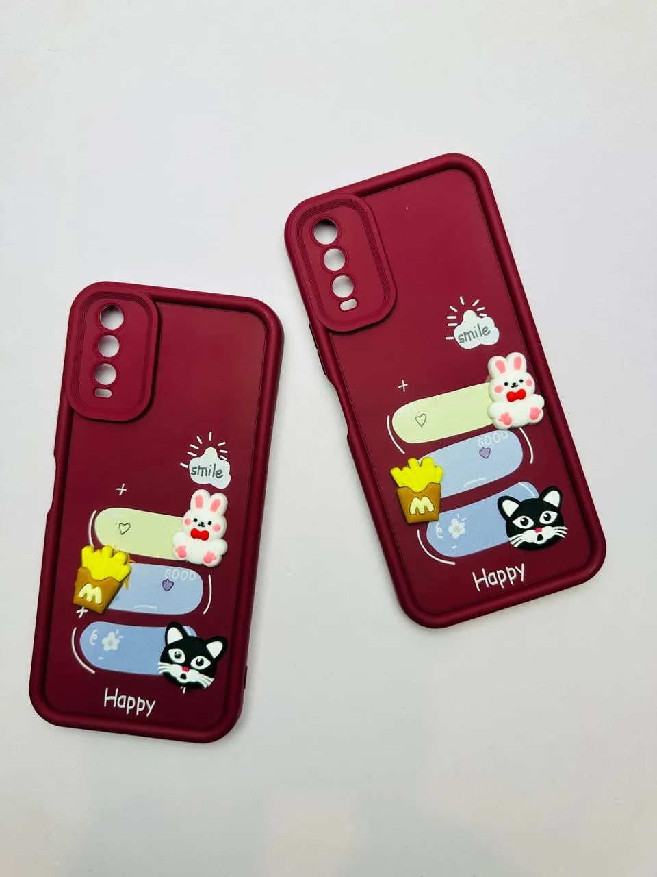 3D Doll Luxury Back Cover for Vivo Y20, Y12A, Y12S, Y20i, Y20S, Y20 2021 Soft Silicone Protective Case for Girls, Shock Absorption, Precise Cutouts, Cute and Stylish Design 2