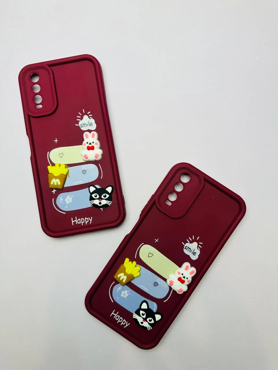 3D Doll Luxury Back Cover for Vivo Y20, Y12A, Y12S, Y20i, Y20S, Y20 2021 Soft Silicone Protective Case for Girls, Shock Absorption, Precise Cutouts, Cute and Stylish Design 3