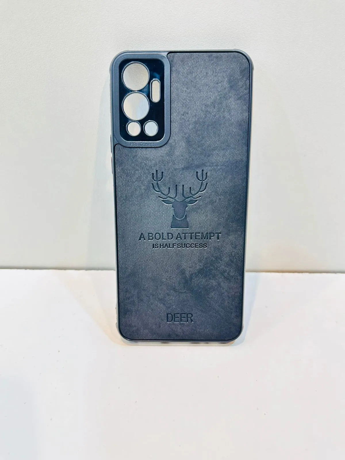 Infinix Hot 12 Hybrid Soft TPU Deer Pattern Leather Shockproof Case Cover Infinix Hot 12 Back Cover 7