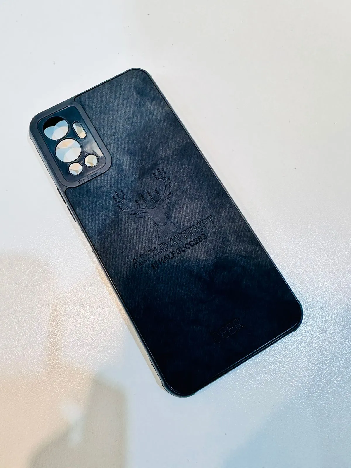 Infinix Hot 12 Hybrid Soft TPU Deer Pattern Leather Shockproof Case Cover Infinix Hot 12 Back Cover 8