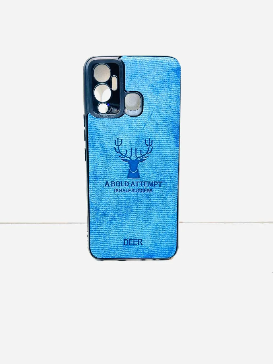 Infinix Hot 12 Play Hybrid Soft TPU Deer Pattern Leather Shockproof Case Cover Infinix Hot 12 Play Back Cover 6