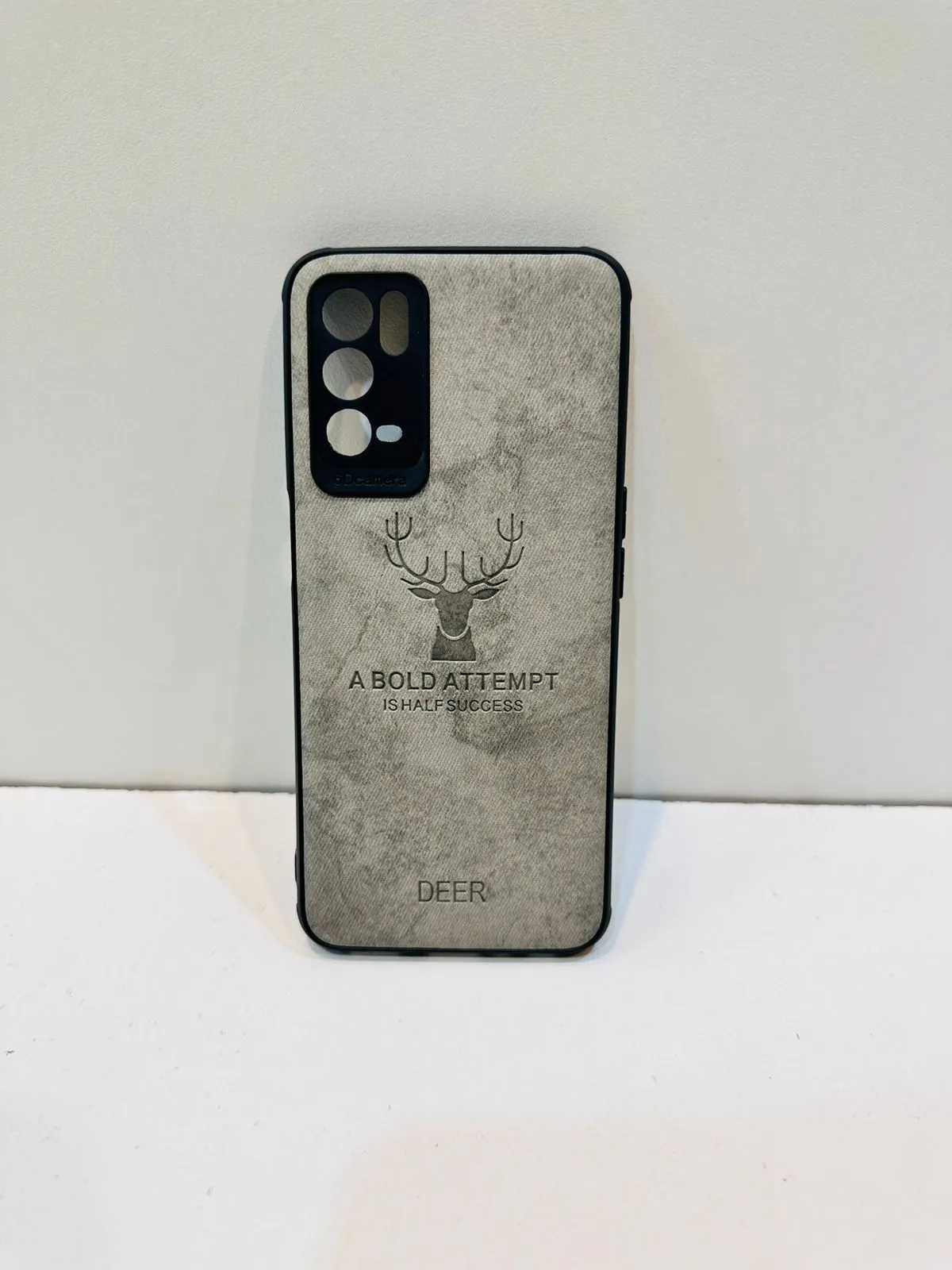 Oppo A16 Hybrid Soft TPU Deer Pattern Leather Shockproof Case Cover Oppo A16 Back Cover 7