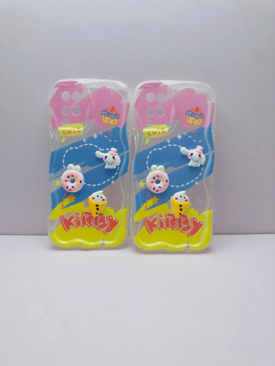 Oppo A54 Back Cover Colorful Wavy Phone Cases Luxerey Back Cover Creative Lovely 3D Doll -Girls Back Cover 6