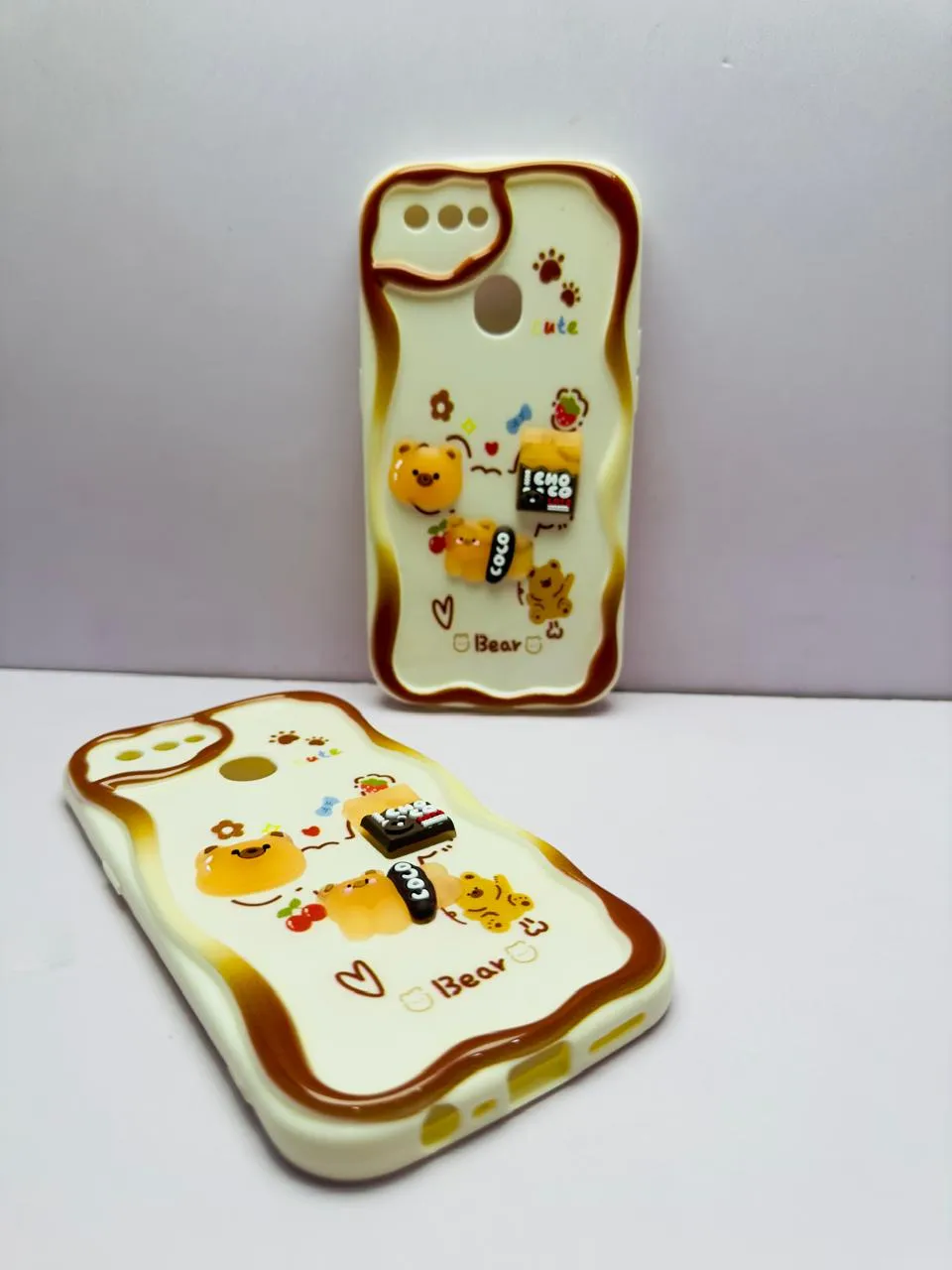 OPPO A5S / A7 / A12 / A12S Back Cover Colorful Wavy Phone Cases Luxerey Back Cover Creative Lovely 3D Doll -Girls Back Cover 3