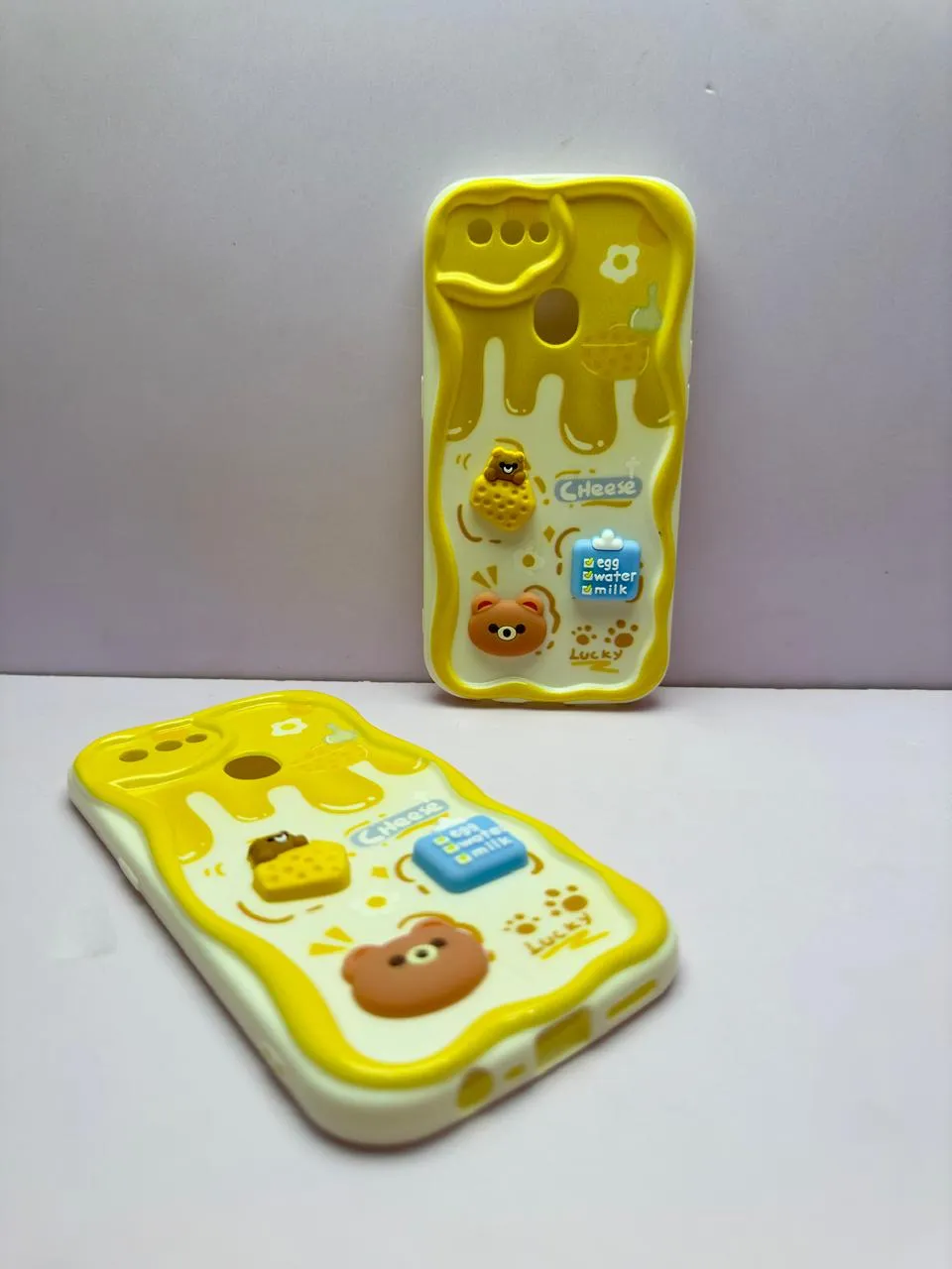 OPPO A5S / A7 / A12 / A12S Back Cover Colorful Wavy Phone Cases Luxerey Back Cover Creative Lovely 3D Doll -Girls Back Cover 4