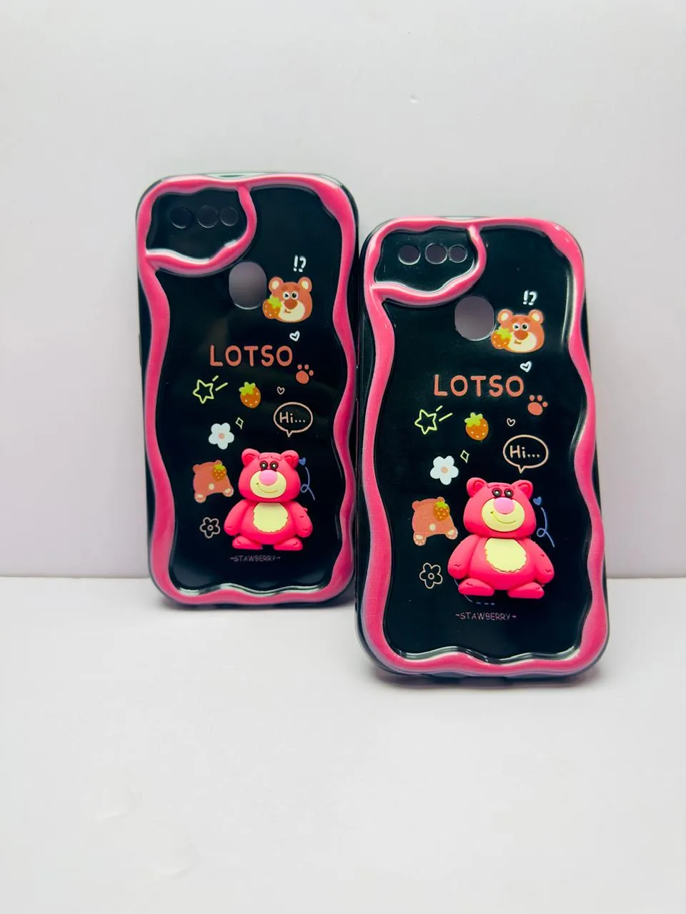 OPPO A5S / A7 / A12 / A12S Back Cover Colorful Wavy Phone Cases Luxerey Back Cover Creative Lovely 3D Doll -Girls Back Cover 7