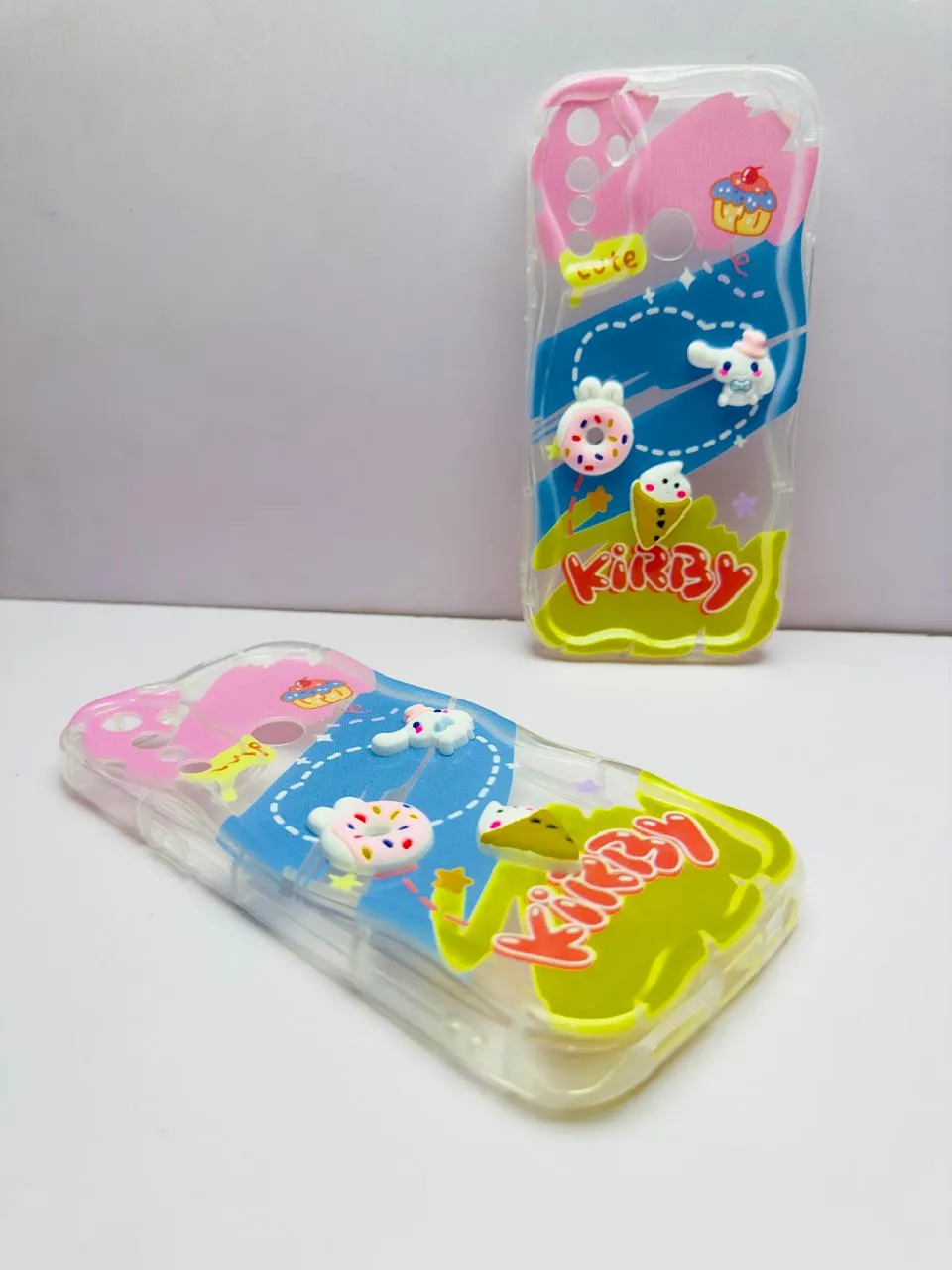 Realme C3 2020 Back Cover Colorful Wavy Phone Cases Luxerey Back Cover Creative Lovely 3D Doll -Girls Back Cover 7