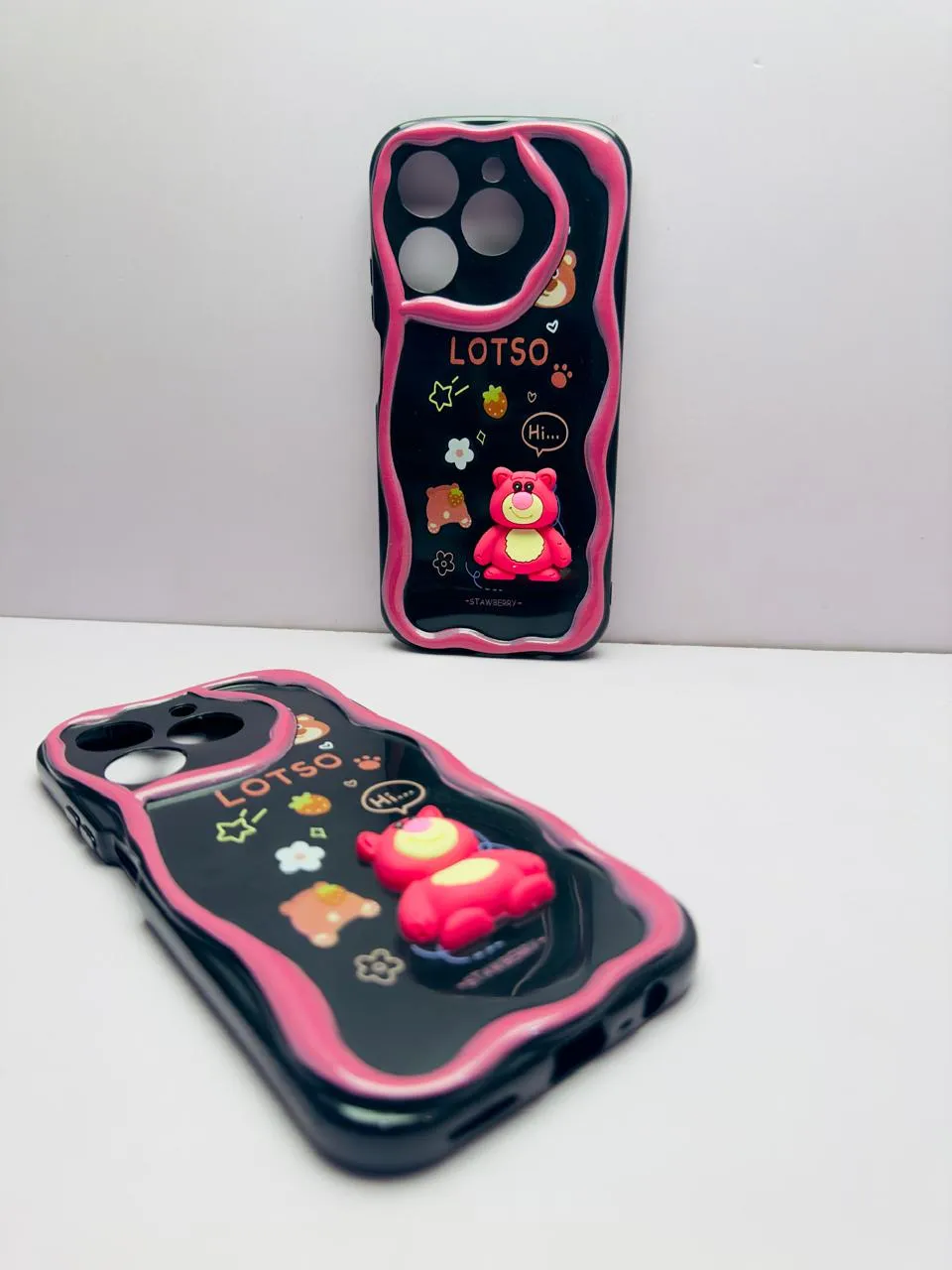 Realme C61 Back Cover Colorful Wavy Phone Cases Luxerey Back Cover Creative Lovely 3D Doll -Girls Back Cover 2