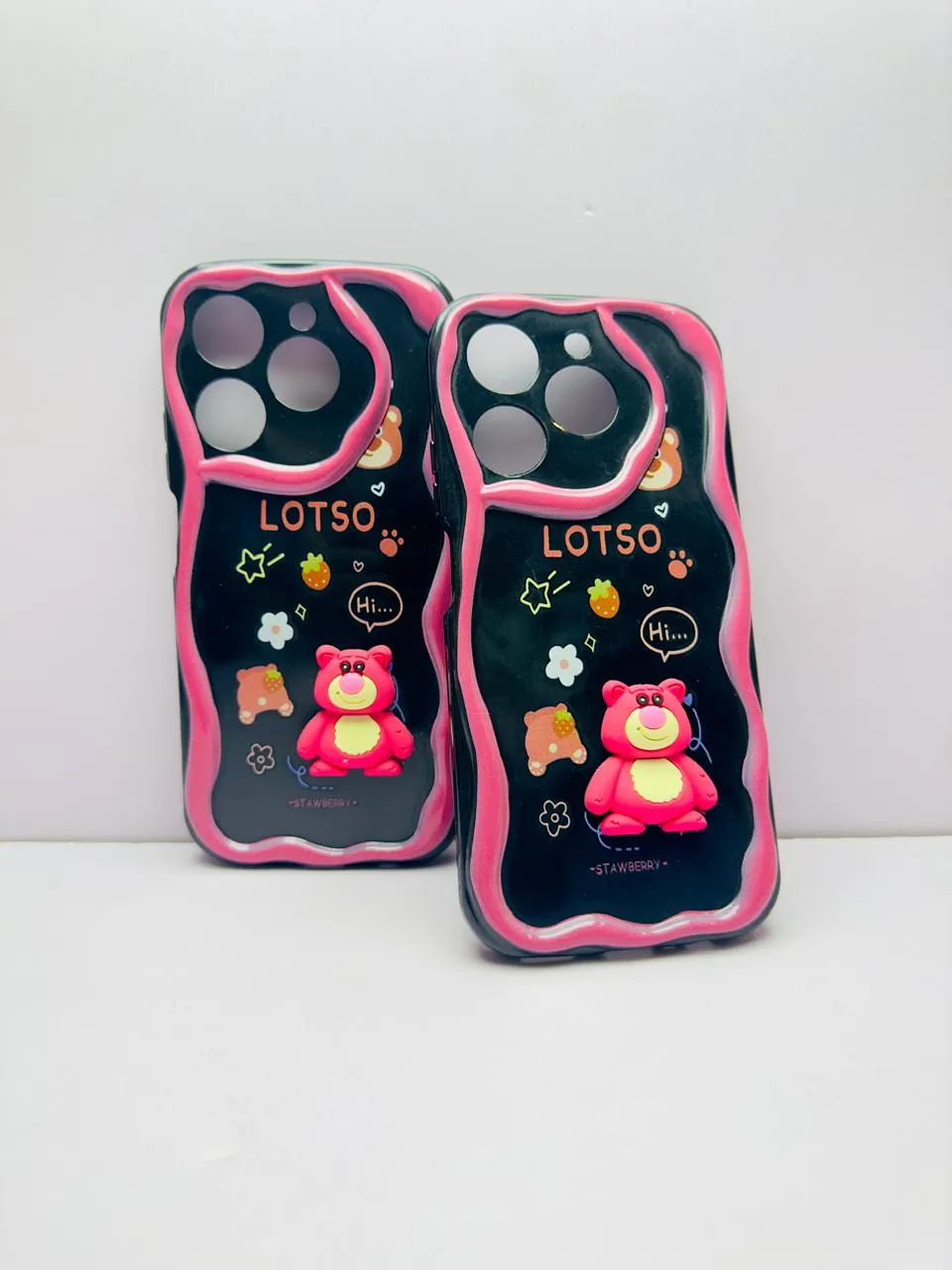 Realme C63 Back Cover Colorful Wavy Phone Cases Luxerey Back Cover Creative Lovely 3D Doll -Girls Back Cover 3