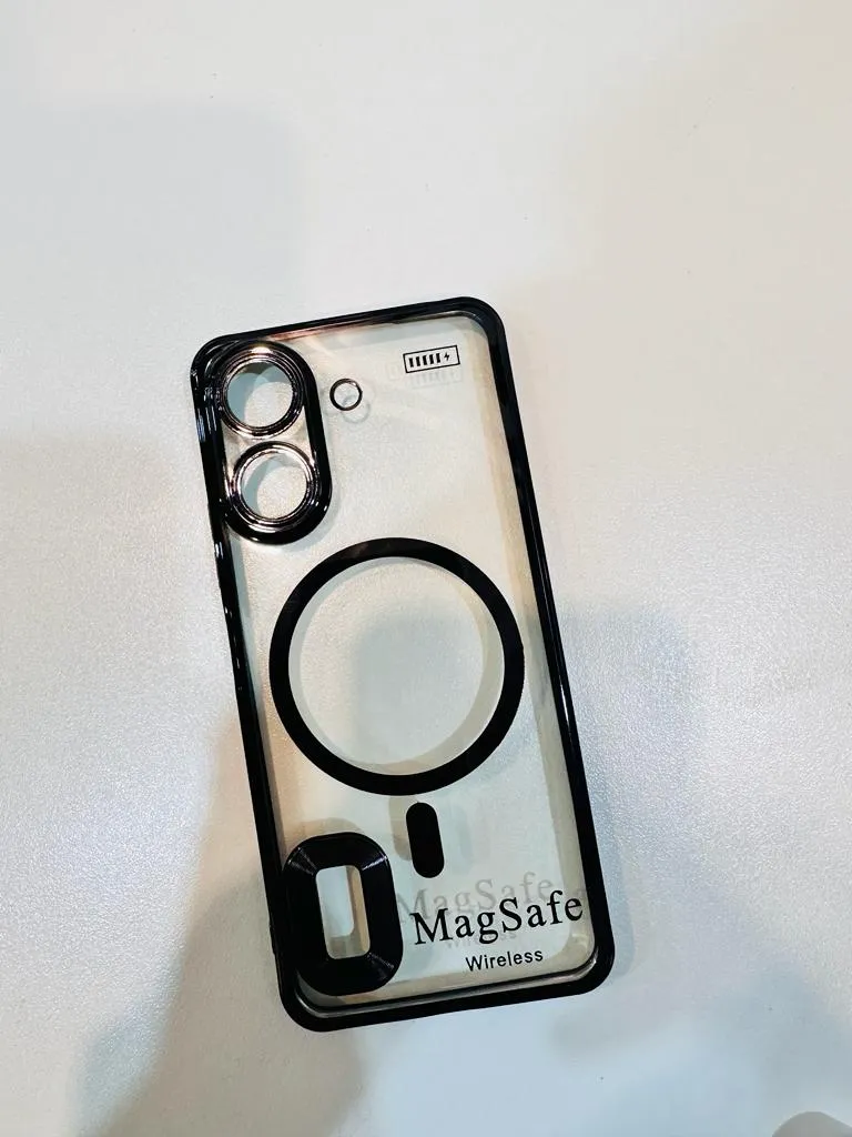 Redmi 13c Back Cover Luxury 6D Plating Soft Case Camera Lens Protection Crome Case MAG SAFE Case 7