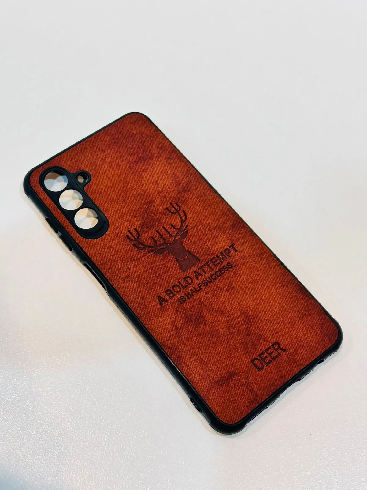 Samsung A04S Hybrid Soft TPU Deer Pattern Leather Shockproof Case Cover Samsung A04S Back Cover 7
