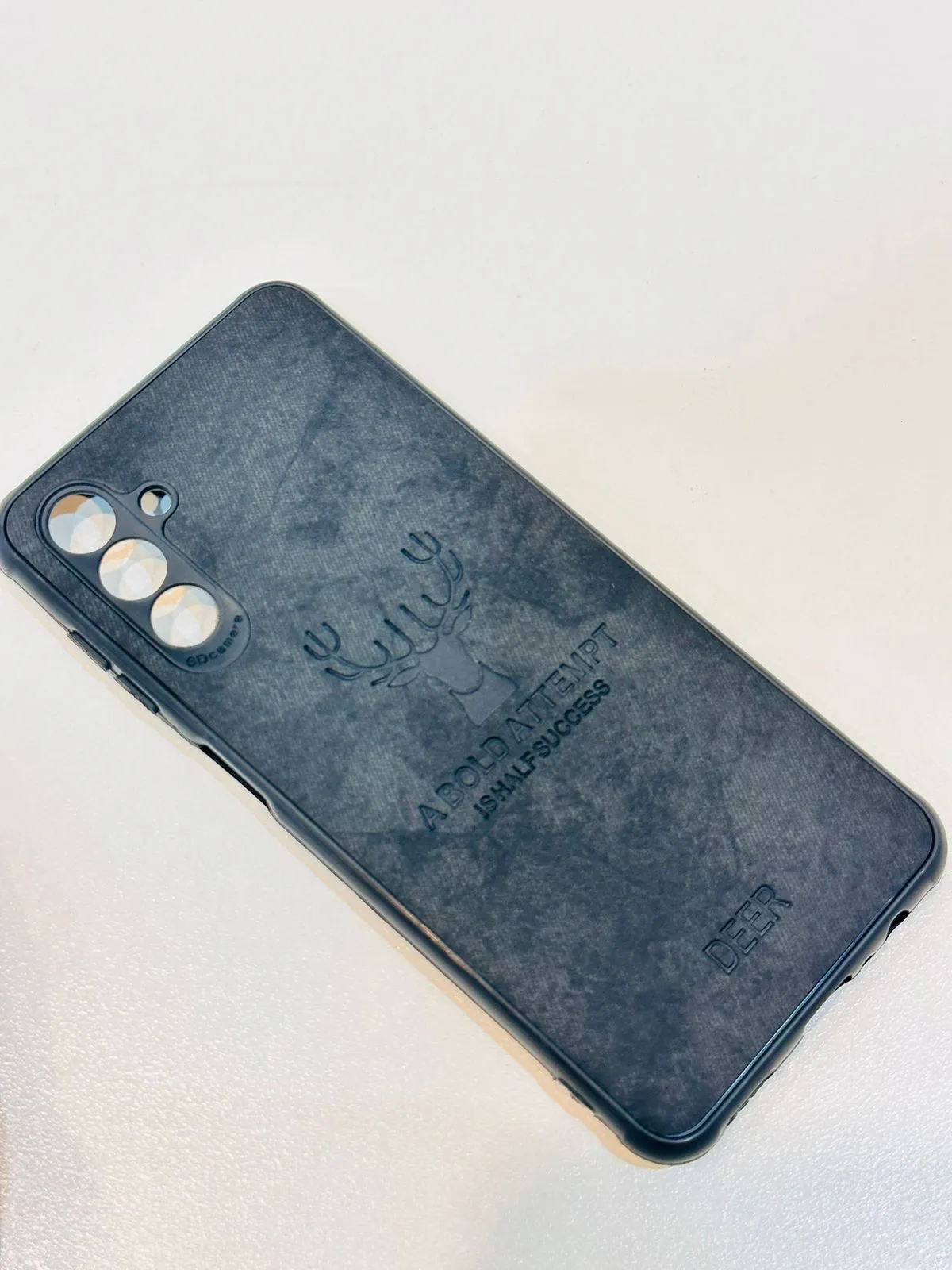 Samsung A04S Hybrid Soft TPU Deer Pattern Leather Shockproof Case Cover Samsung A04S Back Cover 9