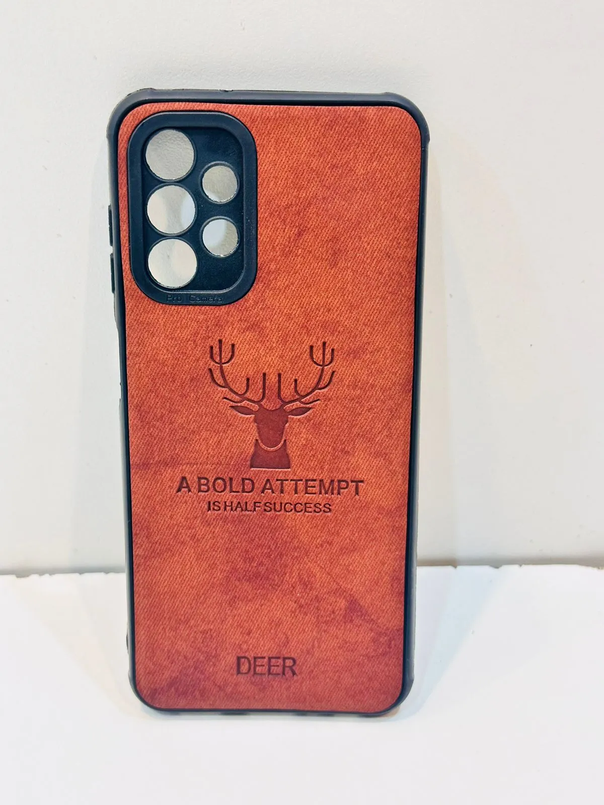 Samsung A13 Hybrid Soft TPU Deer Pattern Leather Shockproof Case Cover Samsung A13 Back Cover 8