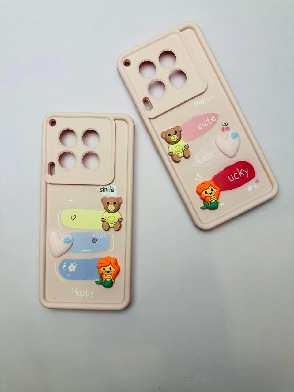 Tecno Camon 30 Girls Back Cover Luxerey Back Cover Creative Lovely 3D Doll Tecno Camon 30 Dolls Case 3