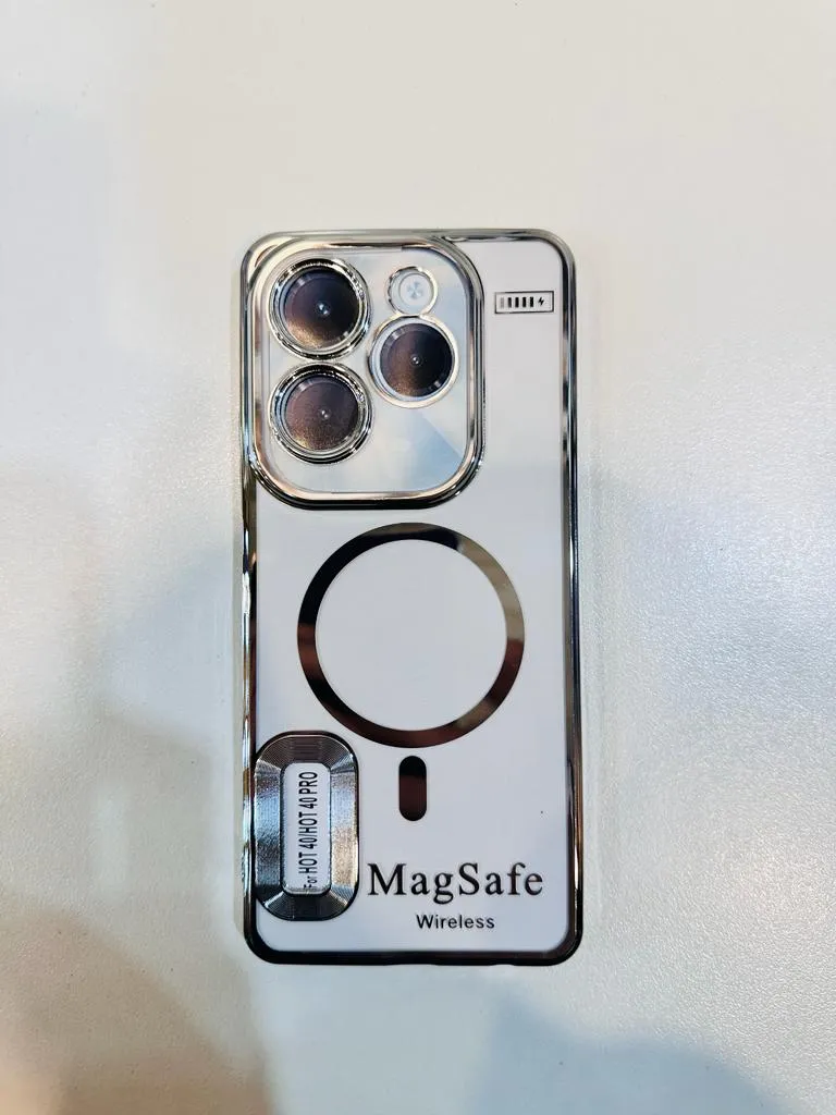 Tecno Spark 20 Pro Back Cover Luxury Soft Case Camera Lens Protection Crome Case MAG SAFE Case Tecno Spark 20 Pro Back Cover 5