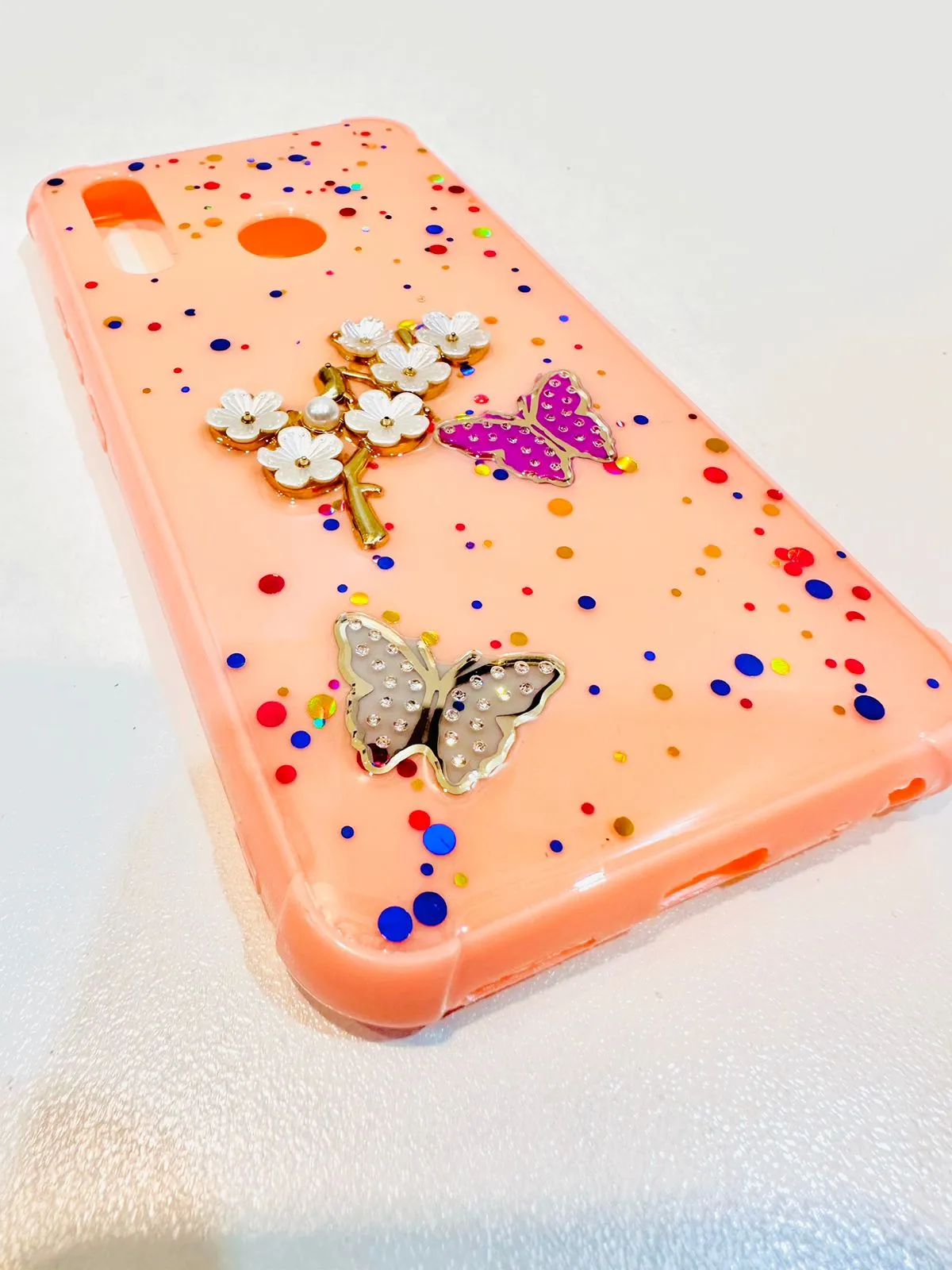 Vivo Y11 / Y12 / Y15 / Y17 Back Cover Girls Back Cover Fancy Flower Butterfly Covers-Vivo Y11 / Y12 / Y15 / Y17 Back Case 9