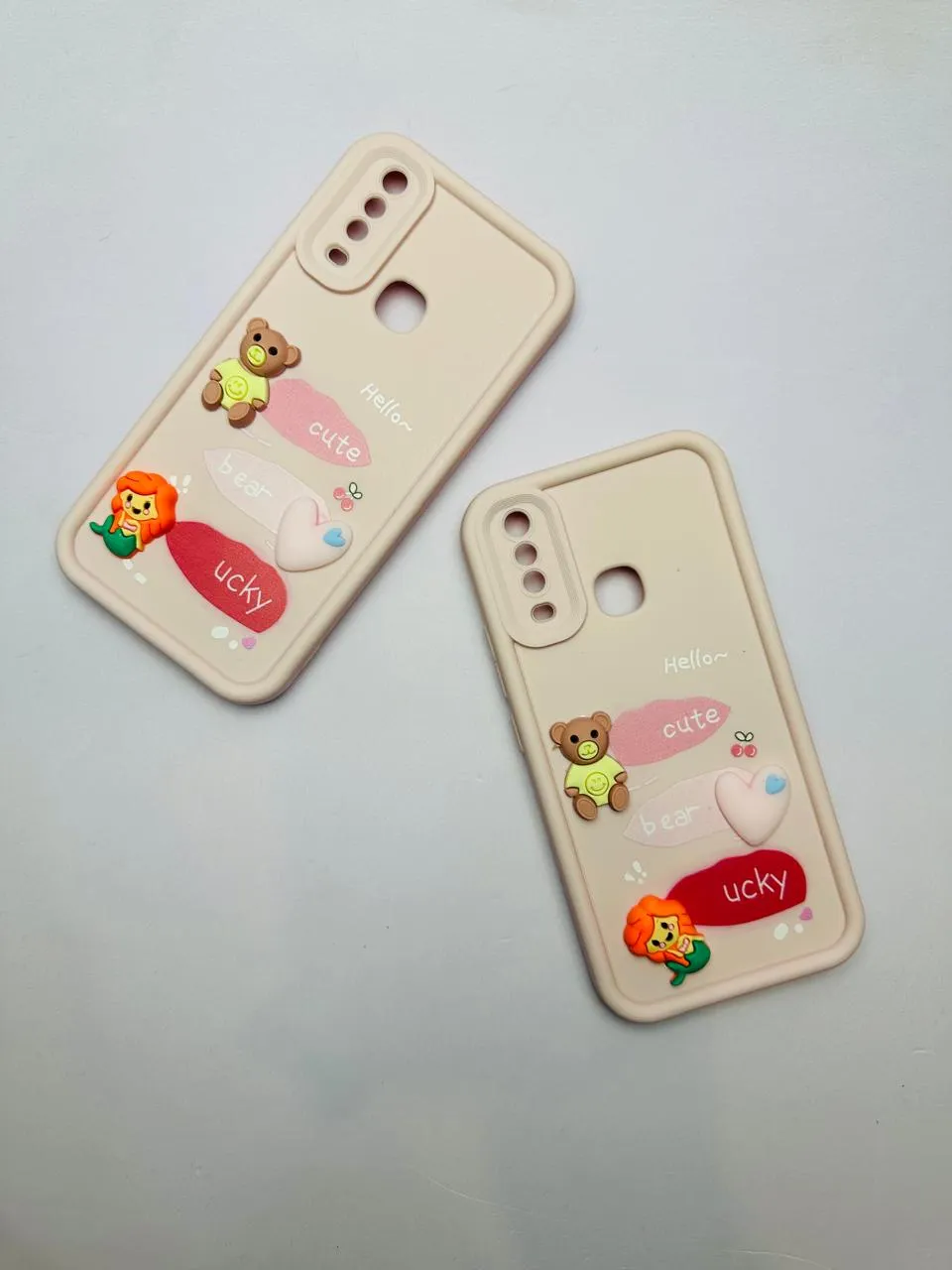 Vivo Y11 | Y12 | Y15 | Y17 Girls Back Cover luxury Back Cover Creative Lovely 3D Doll Vivo Y11 | Y12 | Y15 | Y17 Dolls Case 4