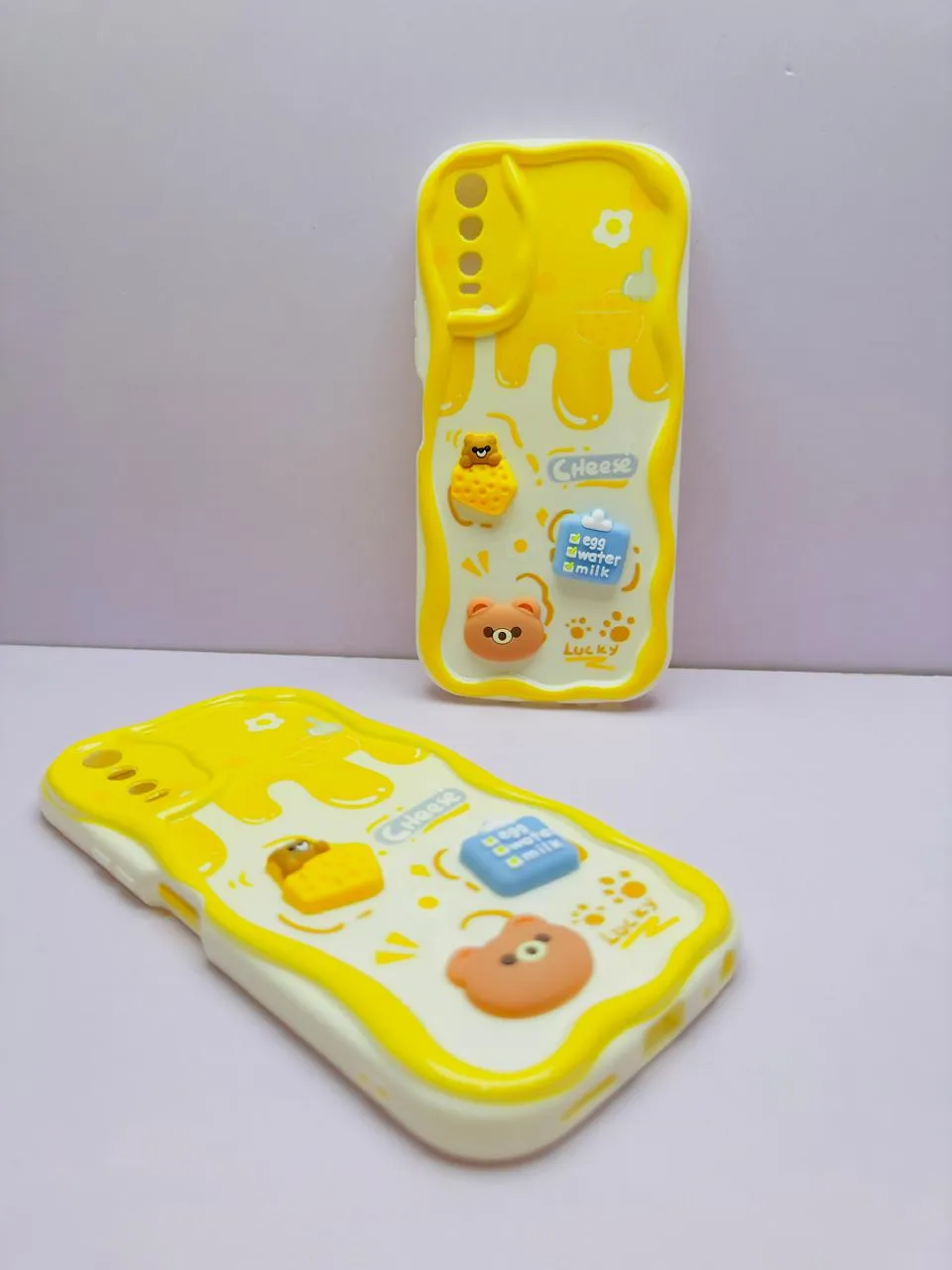 Vivo Y20 / Y12S Y12A / Y20i Y20S Y20S Back Cover Colorful Wavy Phone Cases Luxerey Back Cover Creative Lovely 3D Doll -Girls Back Cover 3