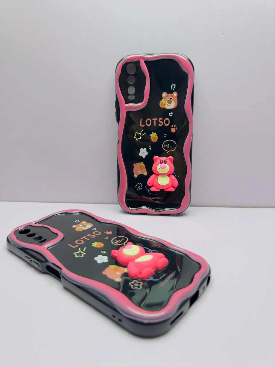 Vivo Y20 / Y12S Y12A / Y20i Y20S Y20S Back Cover Colorful Wavy Phone Cases Luxerey Back Cover Creative Lovely 3D Doll -Girls Back Cover 9