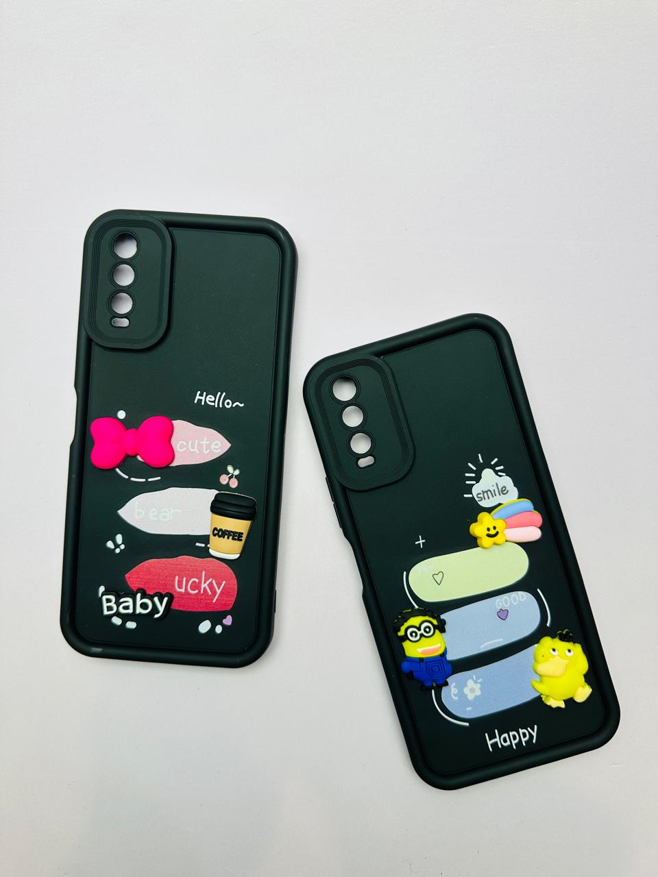 Lahore Mobile Pouch 3D Doll Luxury Back Cover for Vivo Y20, Y12A, Y12S, Y20i, Y20S, Y20 2021 Soft Silicone Protective Case for Girls, Shock Absorption, Precise Cutouts, Cute and Stylish Design 5