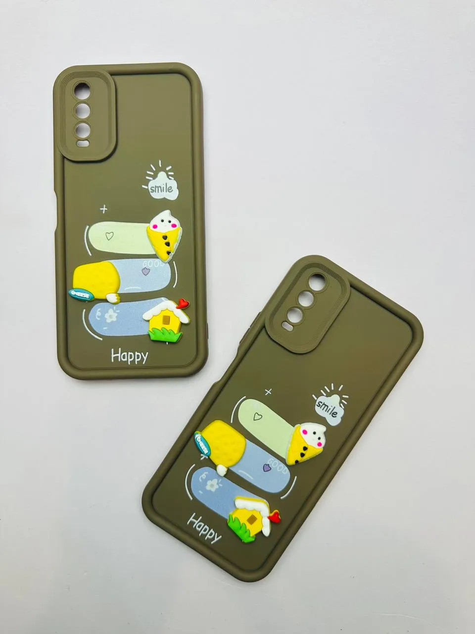 3D Doll Luxury Back Cover for Vivo Y20, Y12A, Y12S, Y20i, Y20S, Y20 2021 Soft Silicone Protective Case for Girls, Shock Absorption, Precise Cutouts, Cute and Stylish Design 7