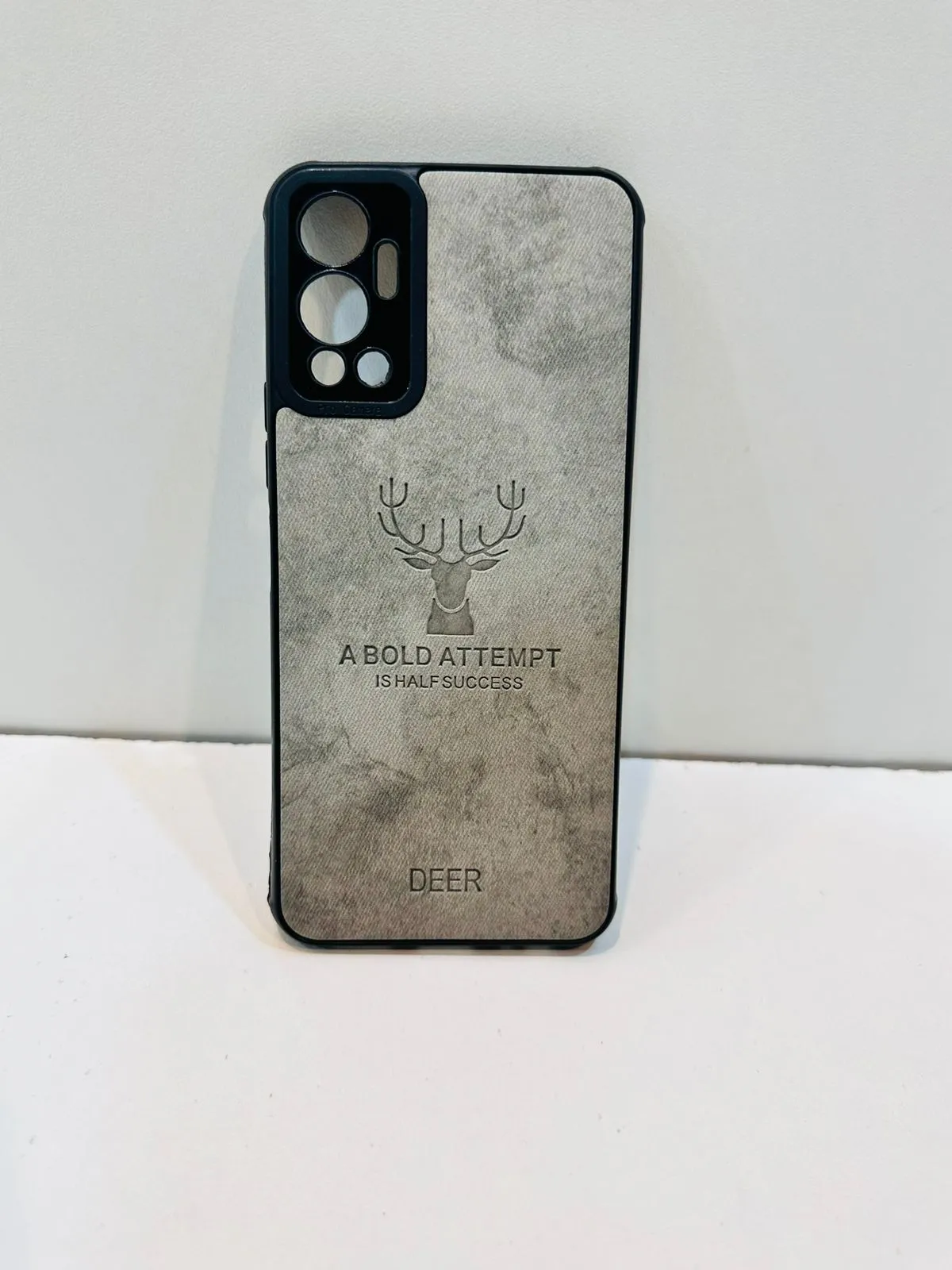 Infinix Hot 12 Hybrid Soft TPU Deer Pattern Leather Shockproof Case Cover Infinix Hot 12 Back Cover 2