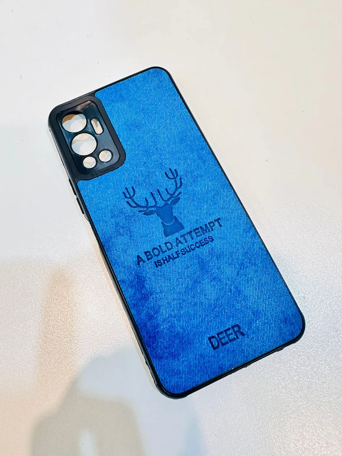 Infinix Hot 12 Hybrid Soft TPU Deer Pattern Leather Shockproof Case Cover Infinix Hot 12 Back Cover 4