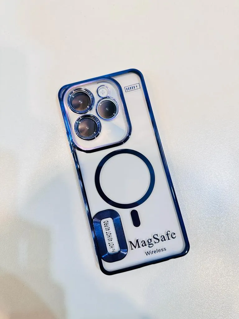 Infinix Hot 40 / Hot 40 pro Back Cover Luxury Soft Case Camera Lens Protection Crome Case MAG SAFE Case Infinix Hot 40 / Hot 40 pro Back Cover 8