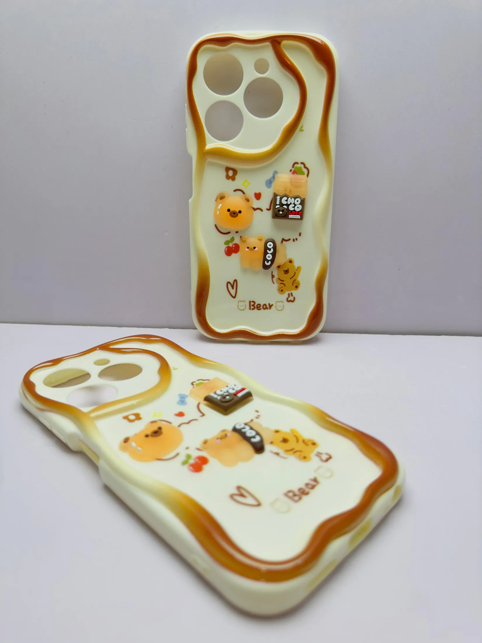 Infinix Hot 40i Back Cover Colorful Wavy Phone Cases Luxury Back Cover Creative Lovely 3D Doll -Girls Back Cover 2