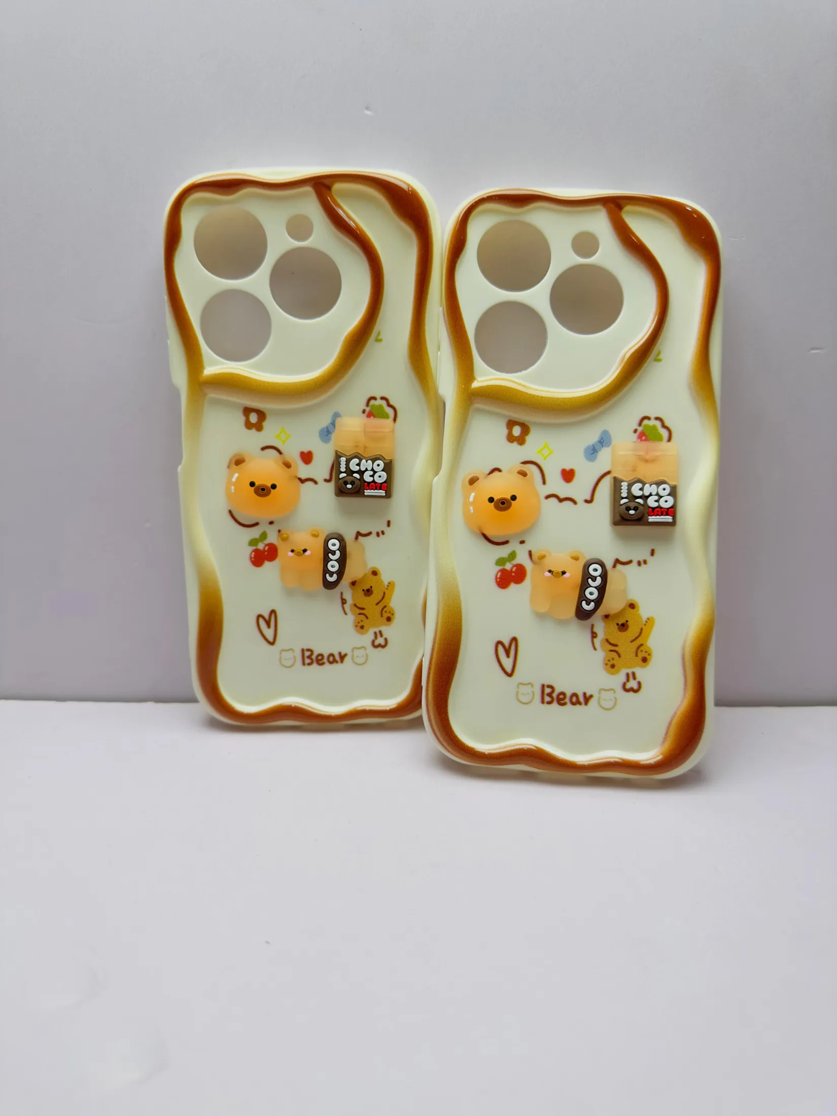 Infinix Hot 40i Back Cover Colorful Wavy Phone Cases Luxury Back Cover Creative Lovely 3D Doll -Girls Back Cover 3