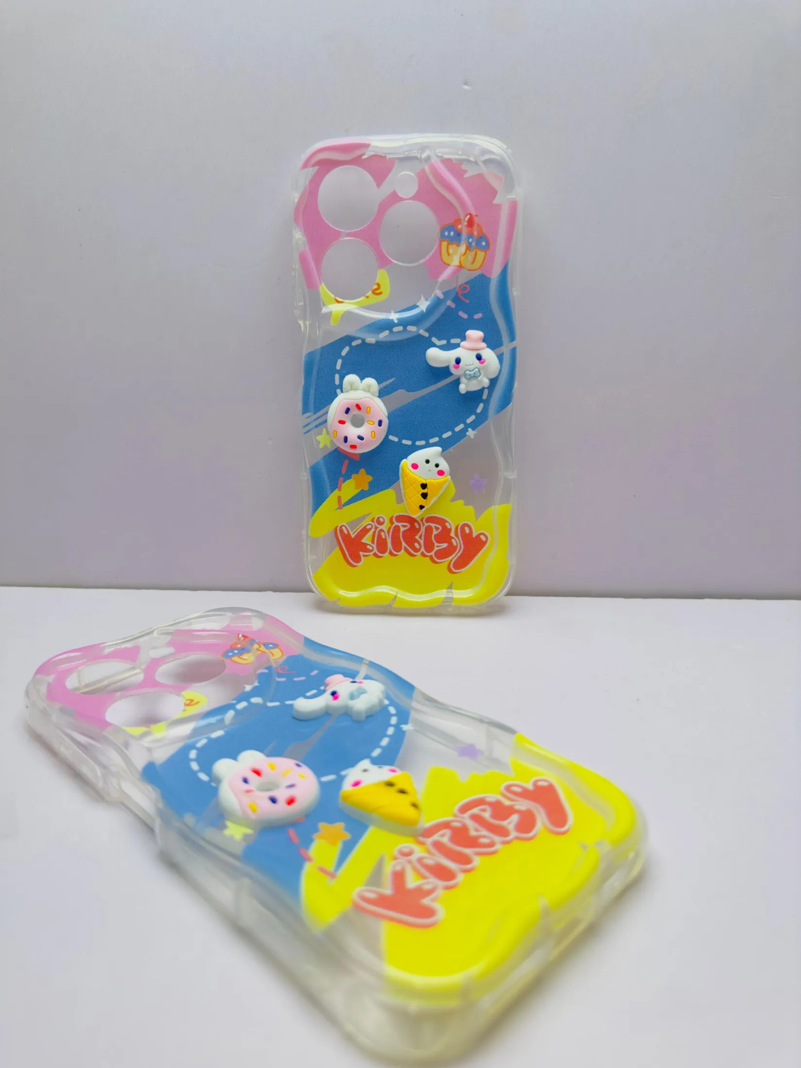 Infinix Hot 40i Back Cover Colorful Wavy Phone Cases Luxury Back Cover Creative Lovely 3D Doll -Girls Back Cover 7