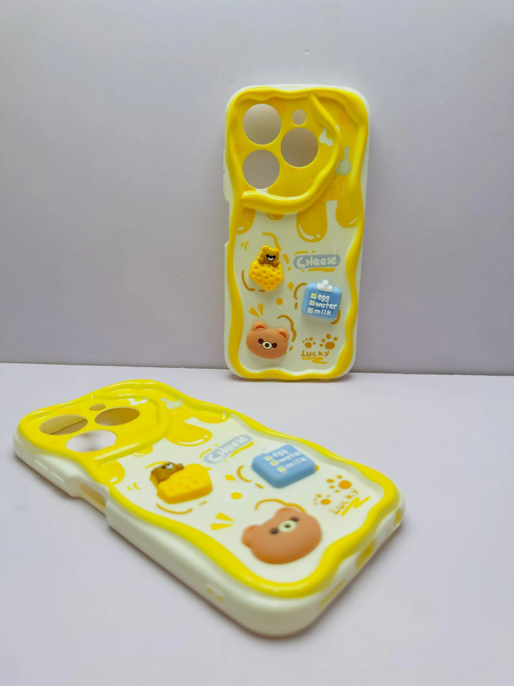 Infinix Hot 40i Back Cover Colorful Wavy Phone Cases Luxury Back Cover Creative Lovely 3D Doll -Girls Back Cover 10