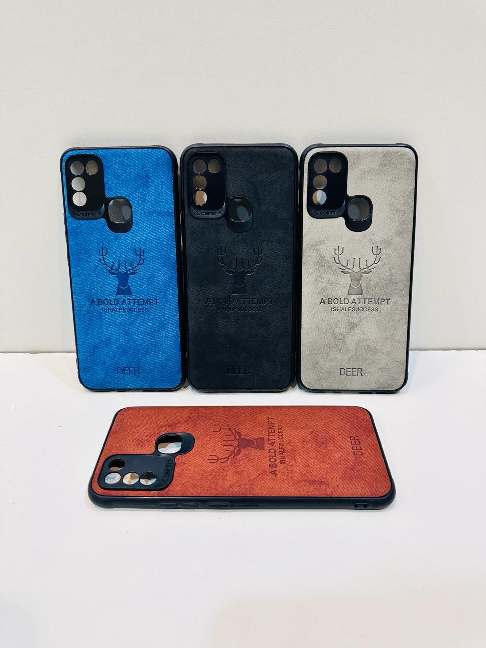 Lahore Mobile Pouch For Infinix Hot 9 Play Hybrid Soft TPU Deer Pattern Leather Shockproof Case Cover - Infinix Hot 9 Play Back Cover