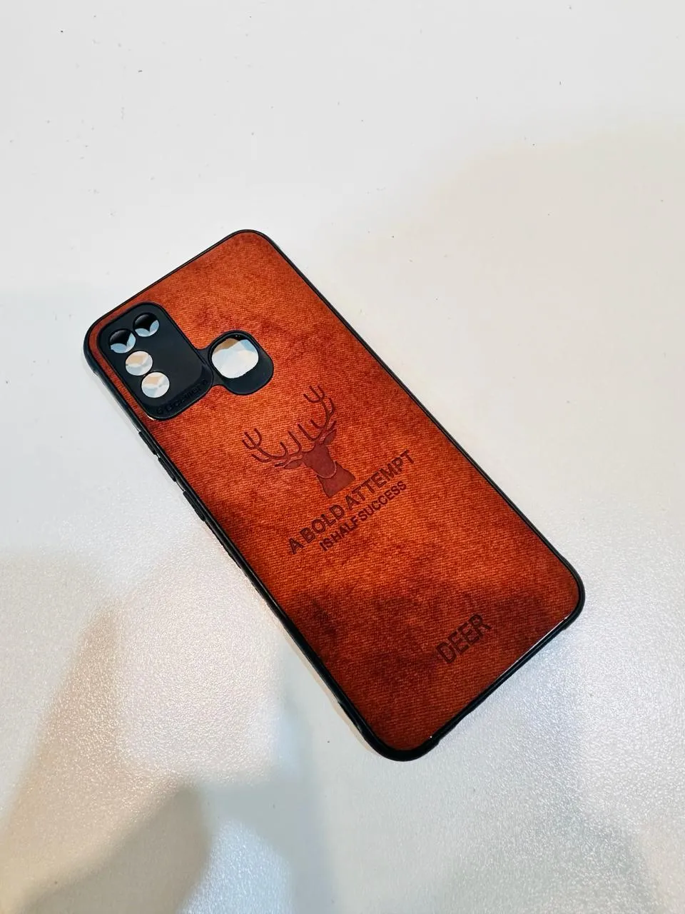 Infinix Hot 9 Play Hybrid Soft TPU Deer Pattern Leather Shockproof Case Cover Infinix Hot 9 Play Back Cover 5