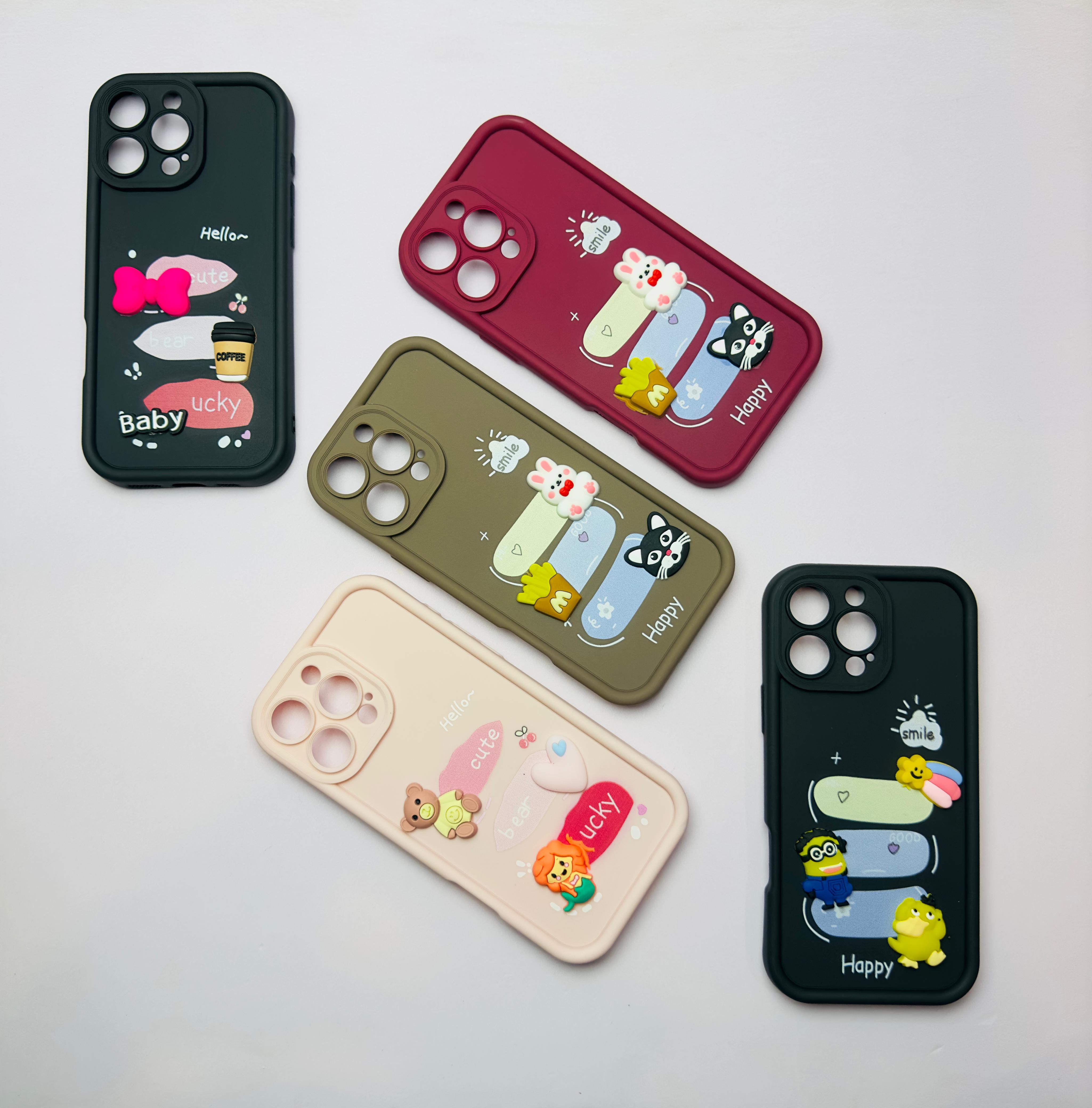 Lahore Mobile Pouch for Iphone 16 Pro Girls Back Cover - Luxury Back Cover - Creative Lovely 3D Doll -Iphone 16 Pro Dolls Case