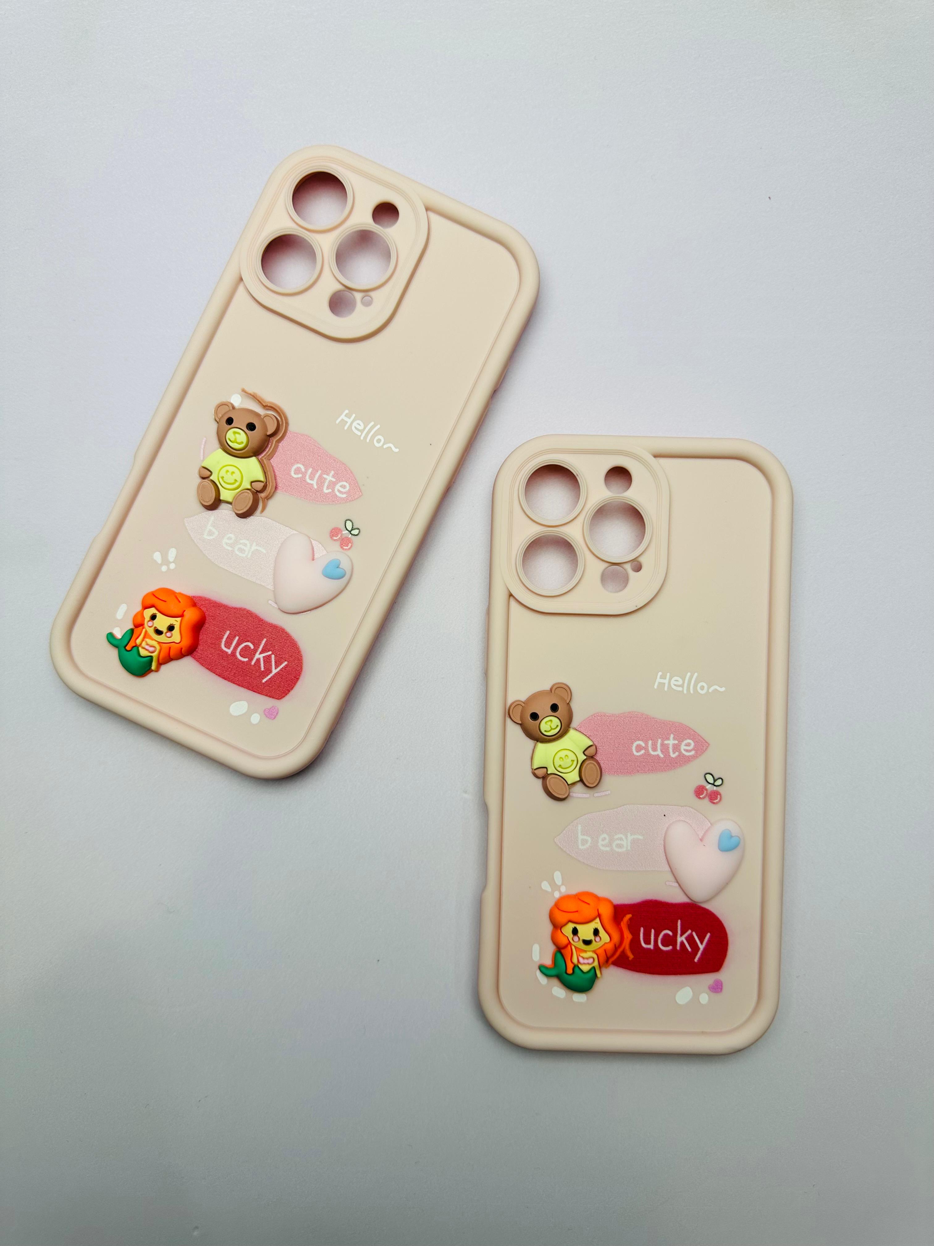 Lahore Mobile Pouch for Iphone 16 Pro Girls Back Cover - Luxury Back Cover - Creative Lovely 3D Doll -Iphone 16 Pro Dolls Case 5