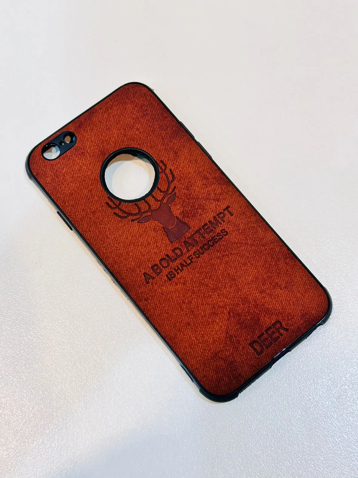 Iphone 6 Hybrid Soft TPU Deer Pattern Leather Shockproof Case Cover iphone 6 Back Cover 2