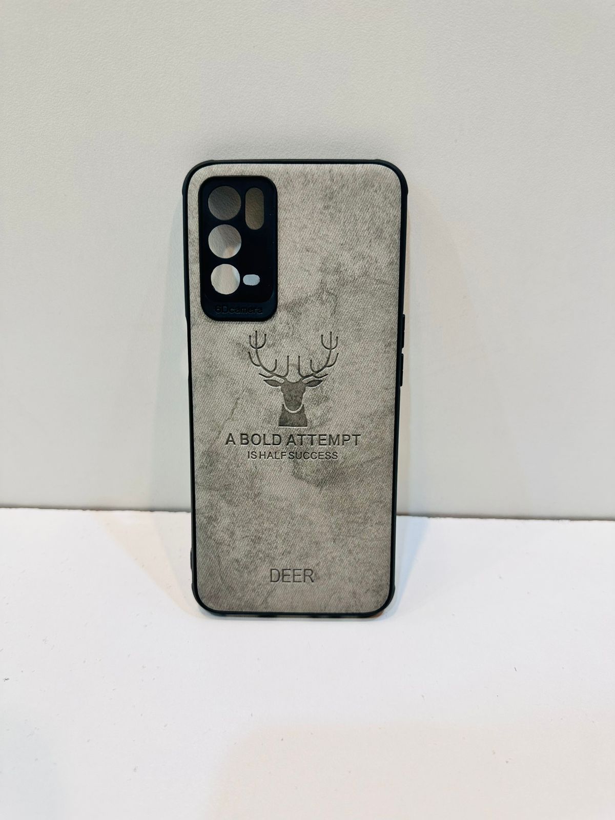 Lahore Mobile Pouch For Oppo A16 Hybrid Soft TPU Deer Pattern Leather Shockproof Case Cover - Oppo A16 Back Cover 2